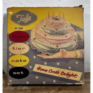 Vintage Tala Four Tier Cake Set No. 1020 w/ Box